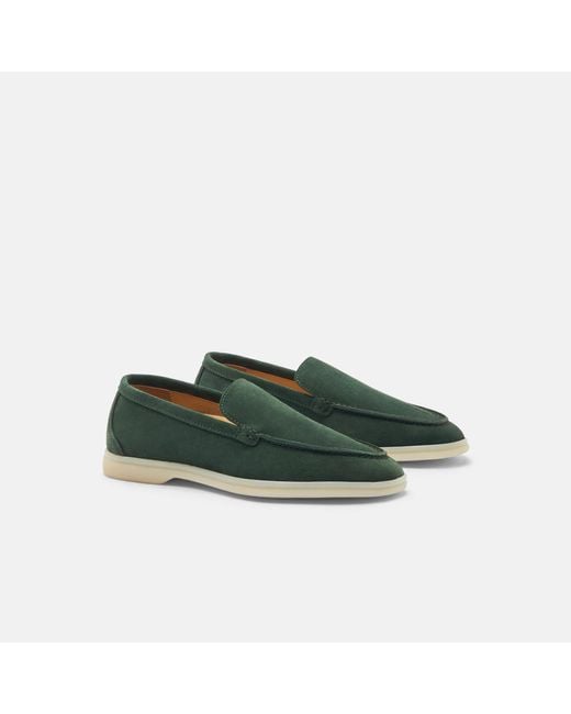 Scarosso Multicolor Ludovica Verde Scamosciata Loafers