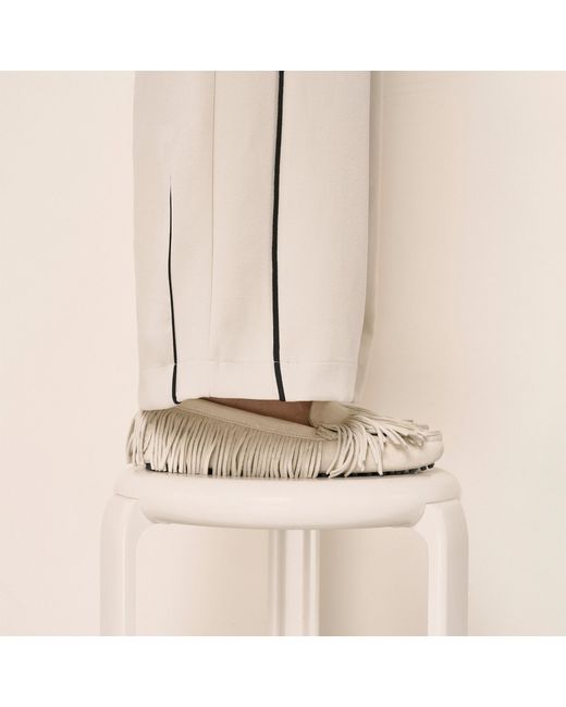 Scarosso Natural Maya Cream Suede