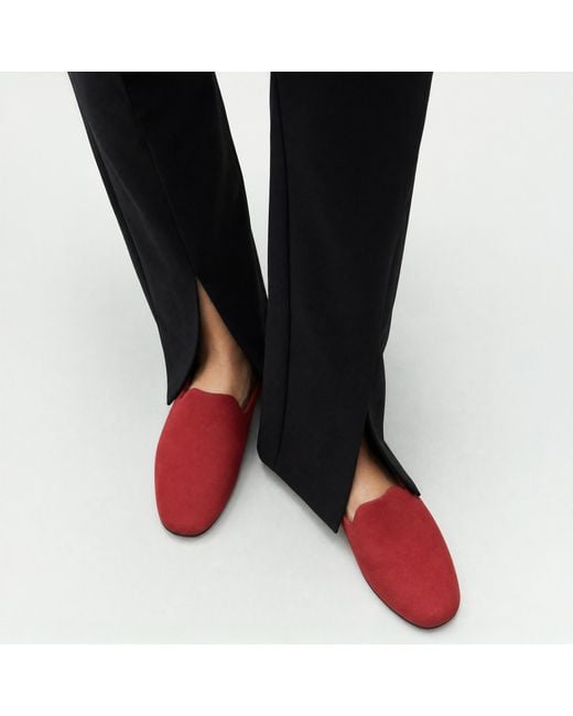 Scarosso Red Atlas Travel Slipper Nubuck