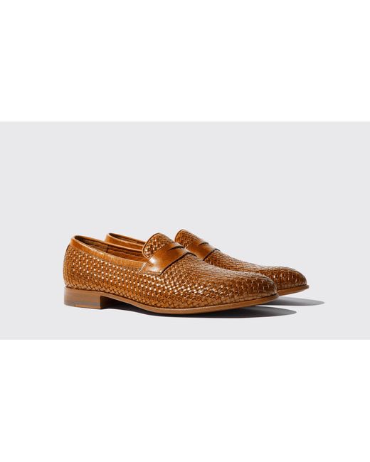 SCAROSSO Loafers Andrea Cognac Calf Leather in Brown for Men | Lyst
