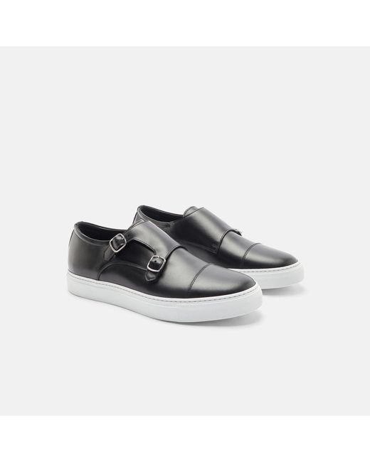 Scarosso Black Sneakers Fabio Nero Calf Leather for men