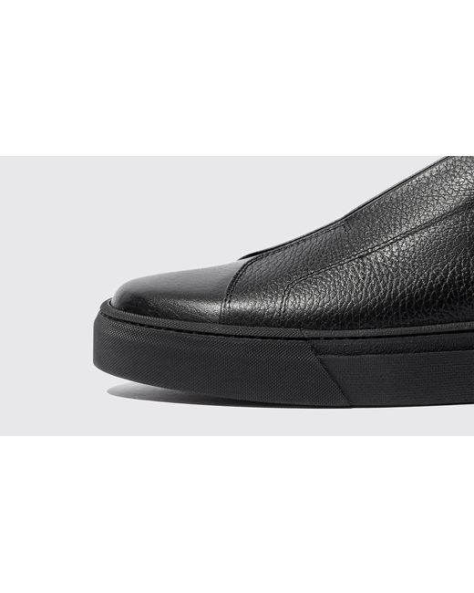 Scarosso Luca Black Grain Sneakers for men