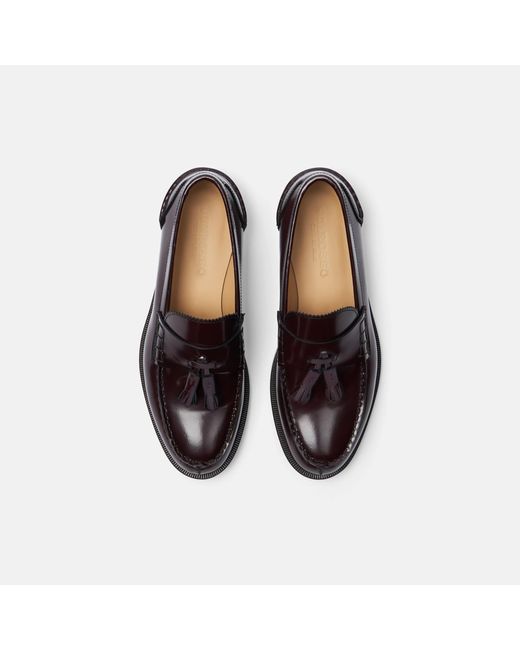 Scarosso Black Ralphine Burgundy Bright Loafers