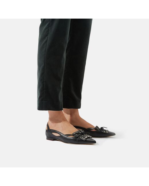 Scarosso Black Onyx Odyssey Ballerinas