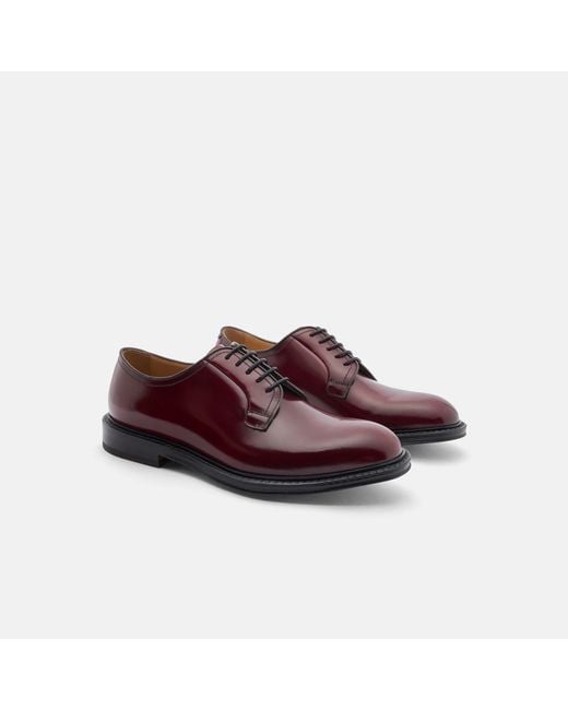 Scarosso Red Harry Burgundy Derbies for men