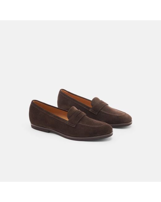 Scarosso Brown Monica Marrone Scamosciata Loafers
