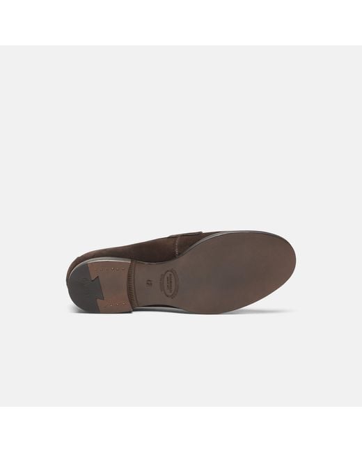 Scarosso Black Fred Brown Suede Loafers for men
