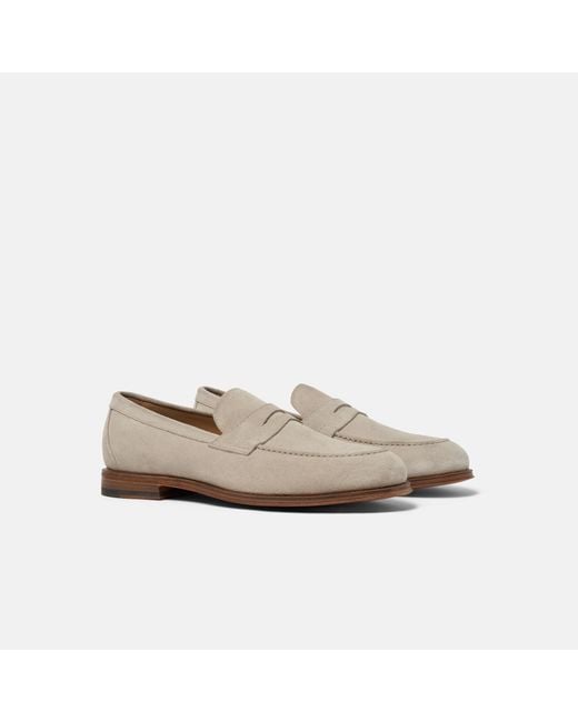 Stefano Sable Daim Scarosso pour homme en coloris White