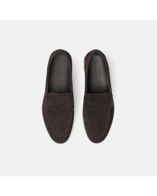 Scarosso Black Luciana Brown Suede Loafers