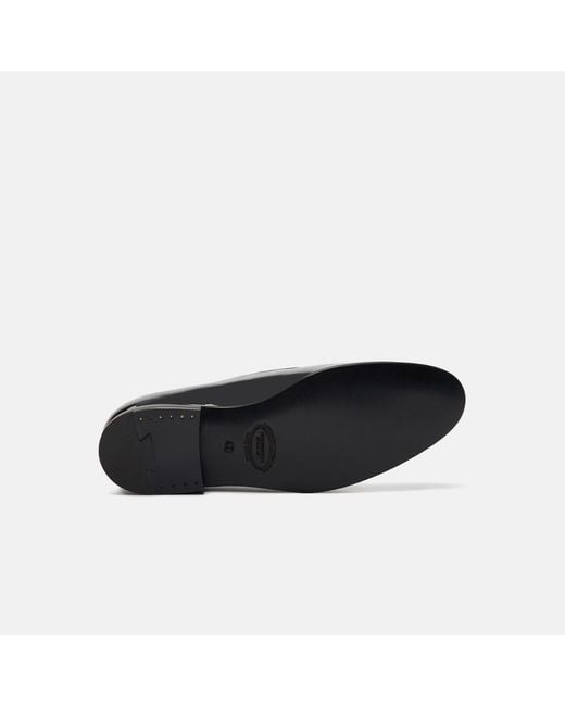 Scarosso Tommy Black Patent Slippers for men