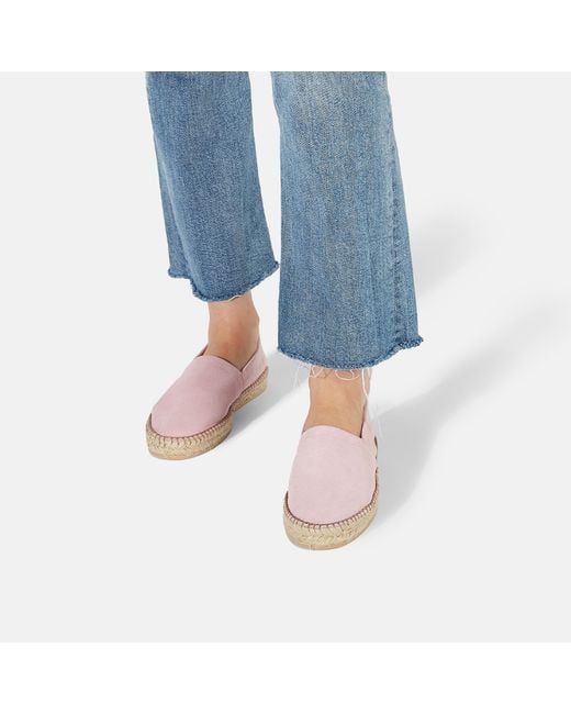 Scarosso Lola Pink Suede Espadrilles