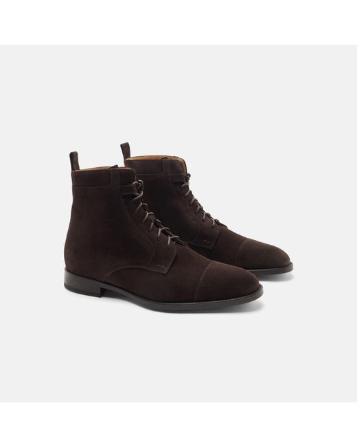 Scarosso Brown Dante Moro Scamosciato for men