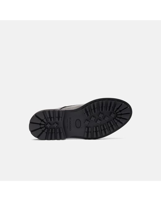 Scarosso Thomas Black Grain Boots for men