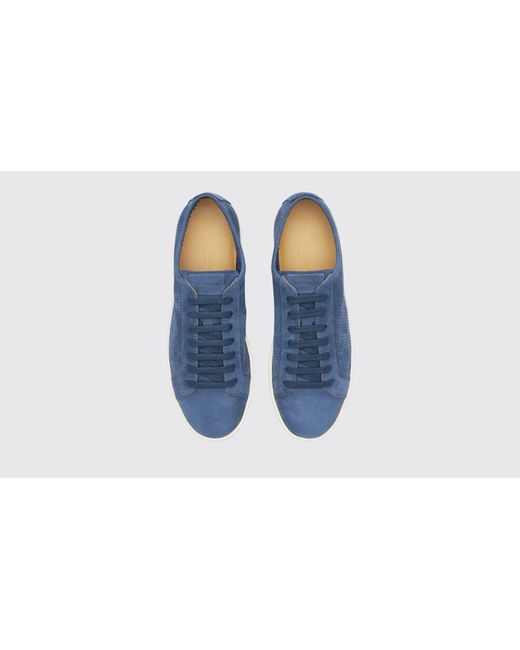 Scarosso Camillo Blue Nubuck Sneakers for men