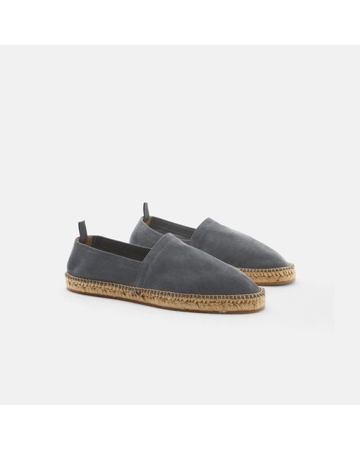 Scarosso Gray Espadrilles Pablo Grey Suede Suede Leather for men
