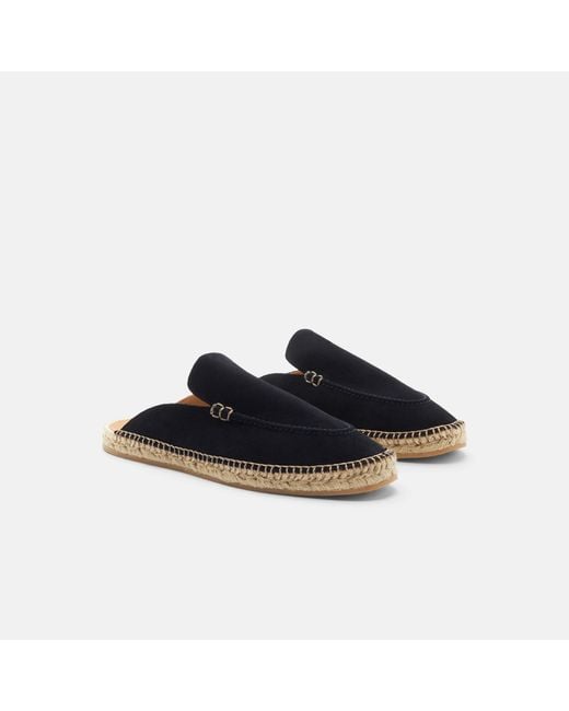 Scarosso Black Manuel Blue Suede Espadrilles for men