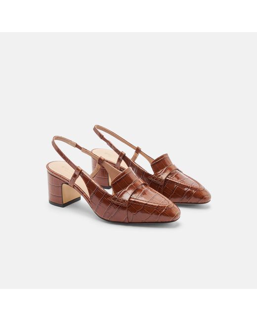 Scarosso Multicolor Bianca Tan Croco Heels