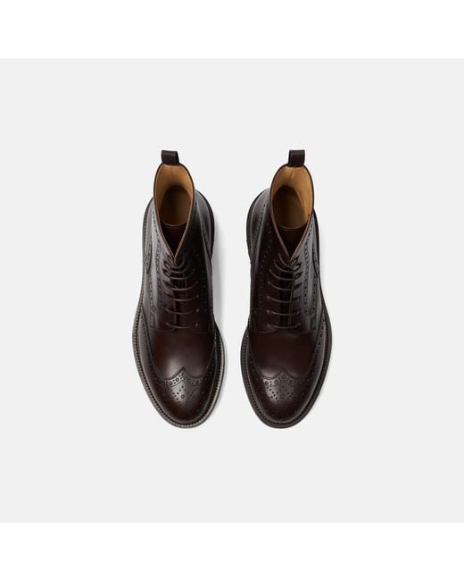 Scarosso Black Thomas Dark Brown Boots for men