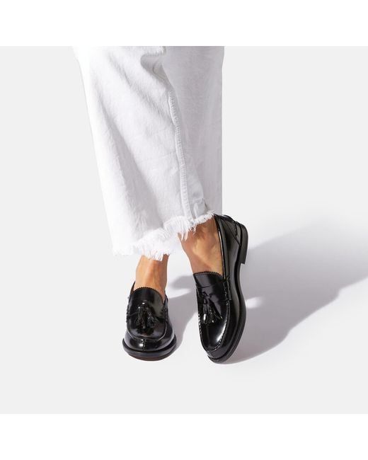 Scarosso Ralphine Black Bright Loafers