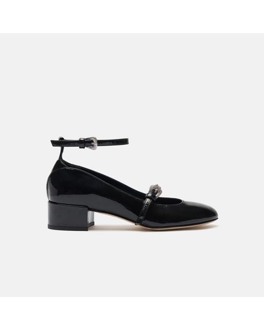 Scarosso June Black Patent Pumps
