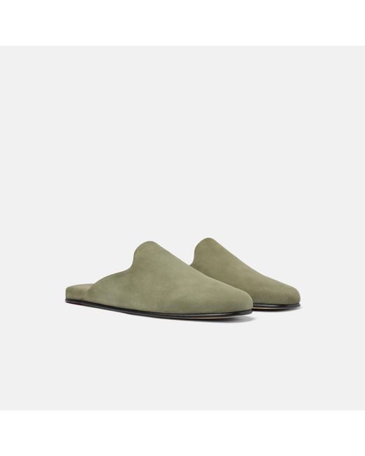 Scarosso Green Atlas Travel Slipper Nubuck