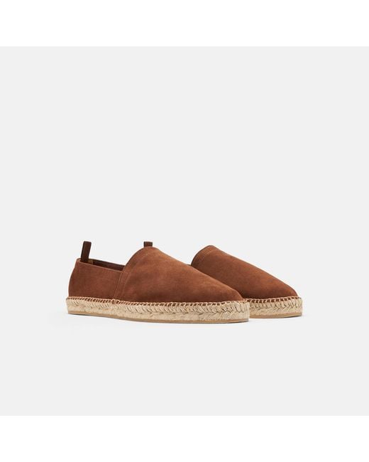 Scarosso Black Pablo Chestnut Suede Espadrilles for men