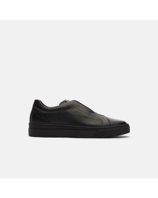 Scarosso Luca Black Grain Sneakers for men