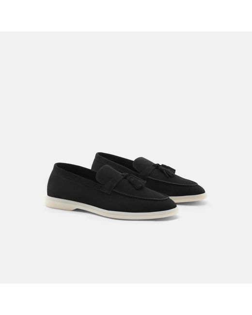 Scarosso Leandra Black Suede Edit Loafers