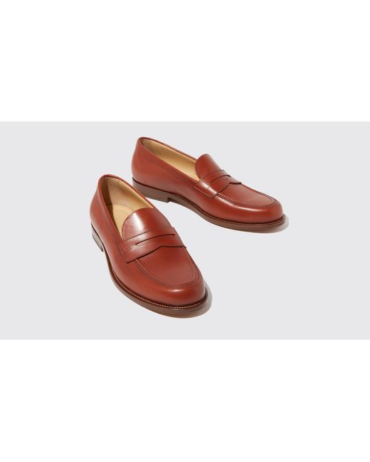 Scarosso Red Austin Cognac Edit Loafers & Flats for men