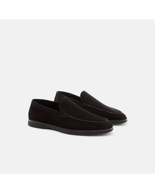 Scarosso Black Ludovico Nero Scamosciato Loafers for men
