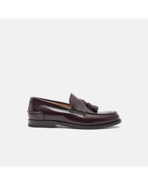 Scarosso Black Ralphine Burgundy Bright Loafers