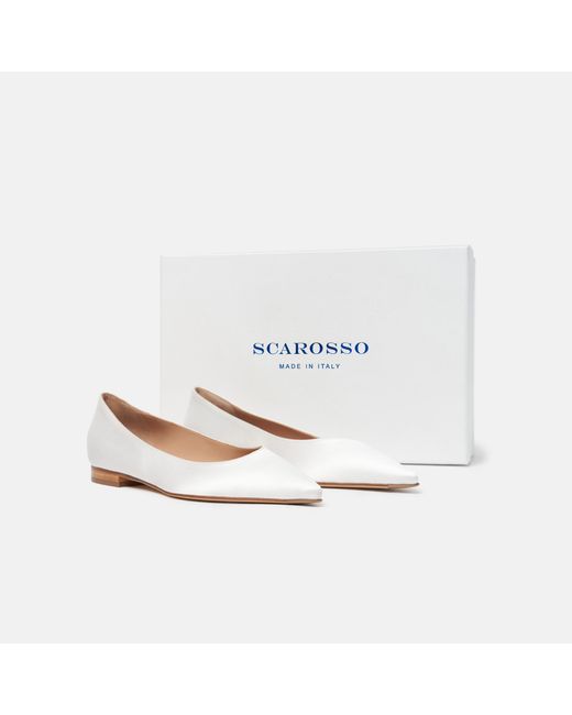 Scarosso White Iris Weiß Satin