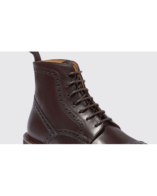 Scarosso Black Thomas Dark Brown Boots for men