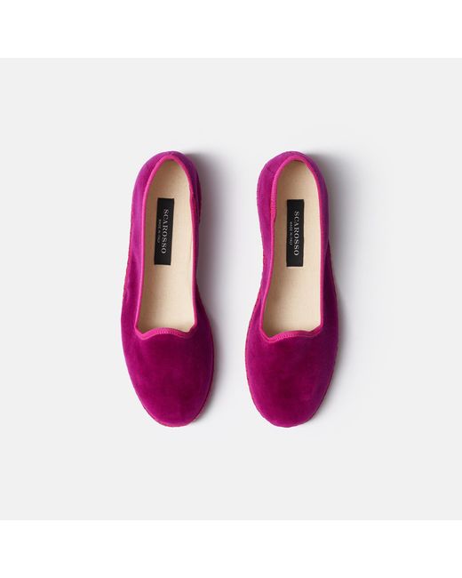 Scarosso Purple Valentina Velvet