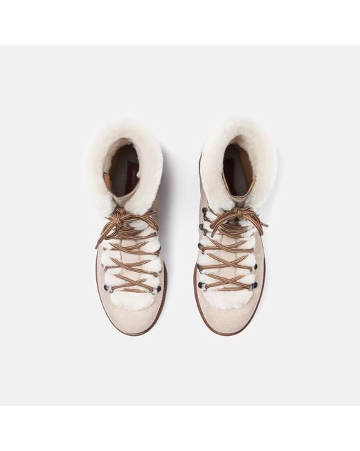 Scarosso Natural Kat Fur Suede