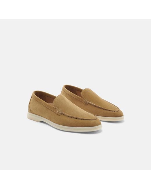 Scarosso Natural Ludovica Beige Scamosciata Loafers