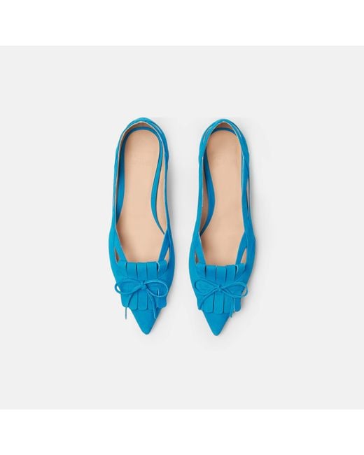 Scarosso Blue Forget-me-not Ballerinas