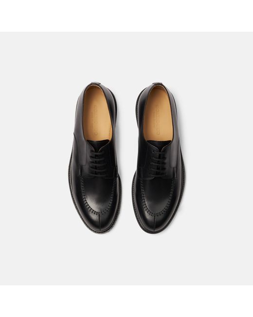 Scarosso Chuck Black Derbies for men