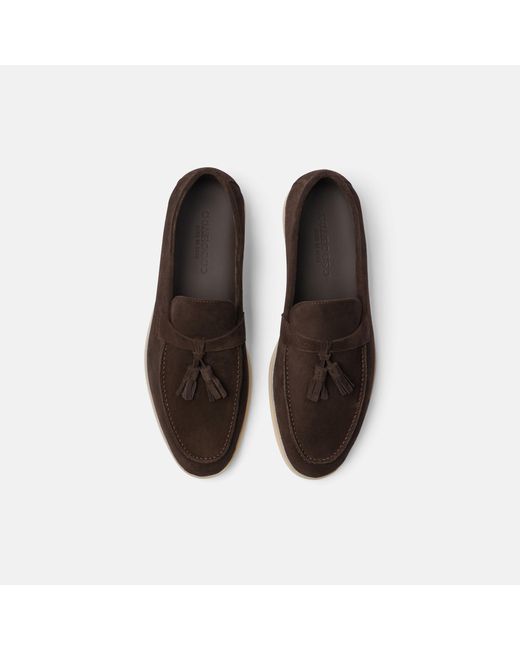 Scarosso Black Leandro Brown Suede Loafers for men