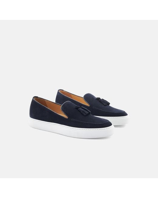 Scarosso Blue Amedeo Blu Scamosciato for men