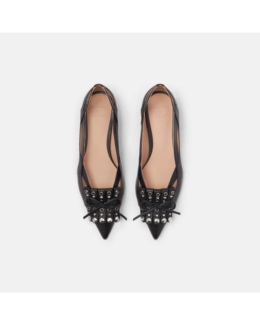 Scarosso Black Onyx Odyssey Ballerinas