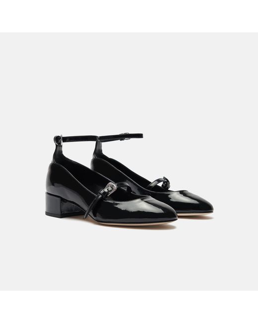 Scarosso June Black Patent Pumps
