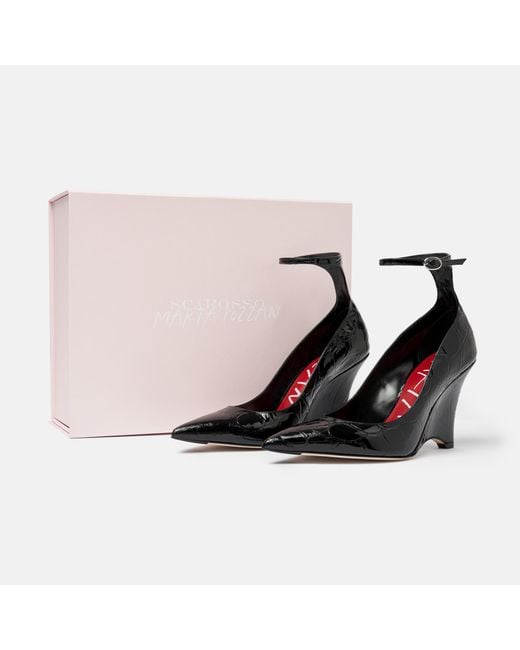 Scarosso Black Marta Iii Croco