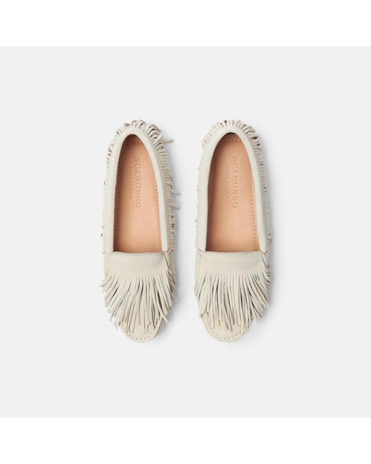 Scarosso Natural Maya Cream Suede