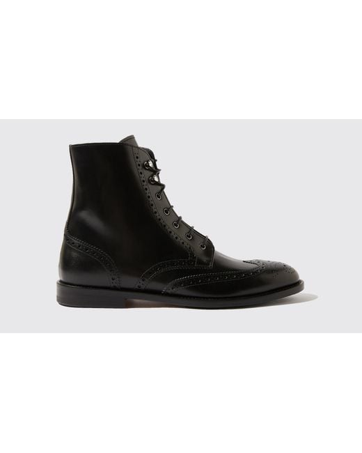 Scarosso Black Ankle Boots Stefania Nera Calf Leather