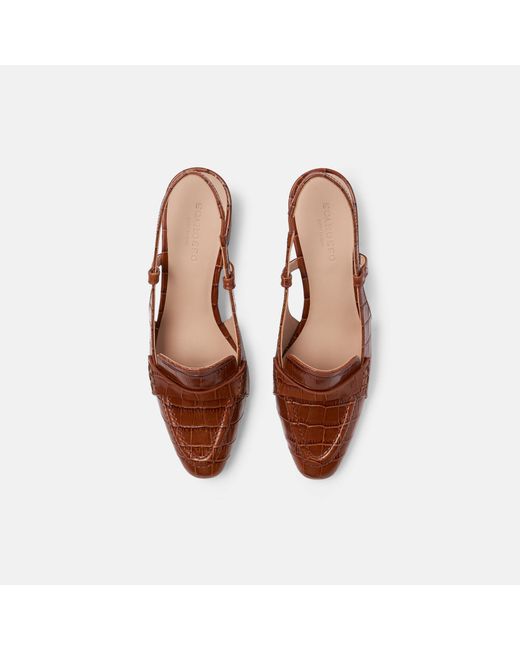 Scarosso Multicolor Bianca Tan Croco Heels