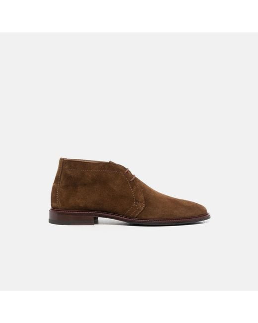 Scarosso Brown Gary Tobacco Suede Boots for men