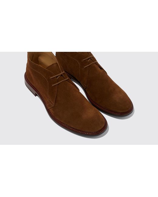 Scarosso Brown Gary Tobacco Suede Boots for men