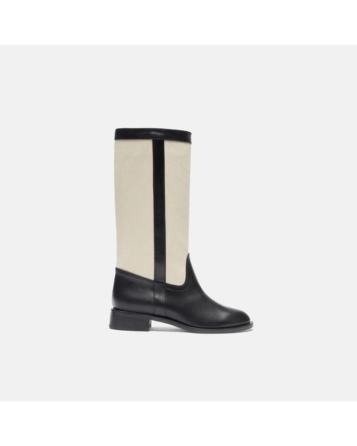 Scarosso Tess Black Canvas Boots