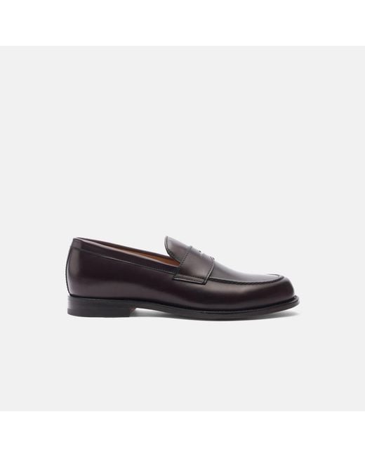 Scarosso Black Edward Burgundy Loafers for men